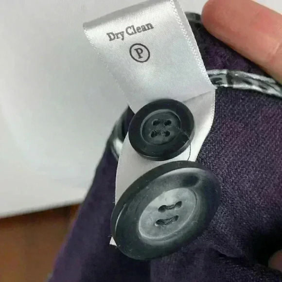 Coldwater creek Womens blazer size 12 purple one button knit shawl neck jacket - Picture 10 of 11